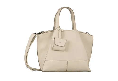 TOM TAILOR Handtasche Zip Shopper, Cream White - Stylische Handtasche aus hochwertigem Polyurethan, mit abnehmbarem und verstellbarem Schulterriemen – ideal für jeden Anlass!