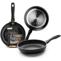 Ibili Fusion 28 Cm Bratpfanne - Pfanne aus induktionsgeeignetem Aluminium mit hochwertiger, PFOA-freier Antihaftbeschichtung für energiesparendes und gleichmäßiges Braten.