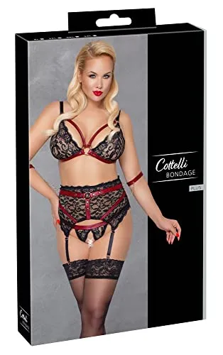 Cottelli Bondage BH Set BH Set Schwarz 2XL