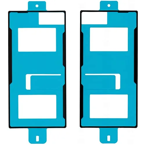 jbTec Kleber Gehäuse Schwarz kompatibel mit Sony Xperia Z5 Compact - Rückseite Klebepad Klebefolie Dichtung Adhesive Pad