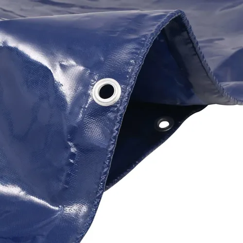 vidaXL Abdeckplane PVC 650g/m² 3x4m Blau - Strapazierfähige Schutzplane - Planen für vielseitige Anwendungen, reißfest, wasserabweisend und UV-beständig. Ideal zum Abdecken von Gartenmöbeln, Fahrzeugen und Baumaterialien.