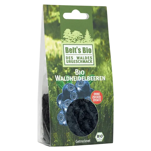 Belt's Bio Waldheidelbeeren getrocknet 80g Wildsammlung Rohkost (74,90/ Kg)