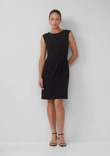 s.Oliver Ärmelloses Jersey-Kleid mit Knoten-Detail in schwarz von s.Oliver