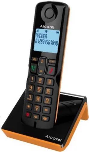 S280 Ewe Negro/Naranja Festnetztelefon