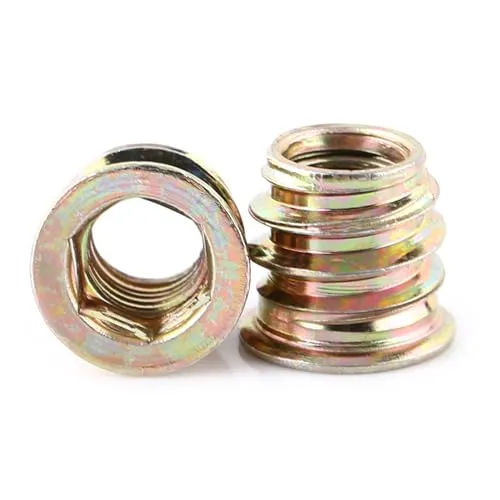 Stück Sechskantmuttern Zinklegierung Möbel Hex Antrieb Nuss Gewindeeinsatz Holzeinsatz Muttern Sortiment(M8*13mm) 20