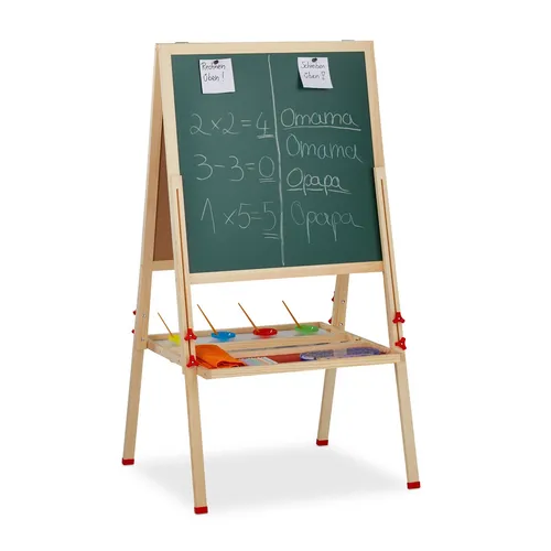 Standtafel Kinder - Magnetische 3in1 Kinderstaffelei - Maltafeln & Zubehör, vielseitige Nutzung als Maltisch, Magnettafel und Staffelei, ideal für kreative und spielerische Lernmomente.