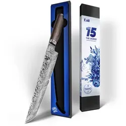 KAI Shun Premier TDM-1785 Tantō Kochmesser, Limitierte Jubiläumsedition - Kochmesser aus VG MAX Damaszenerstahl, weltweit auf 6.666 Stück limitiert, mit ergonomischem Pakkaholzgriff und ausgezeichnetem Design. Perfekt für anspruchsvolle Köche!
