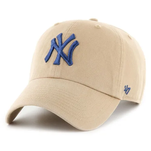 '47 Brand Baseball Cap MLB New York Yankees - Khaki - Baseball Cap mit verstellbarem Riemenverschluss, relaxed Fit und gesticktem Yankees Logo. Ideal für Fans und als stylisches Accessoire.