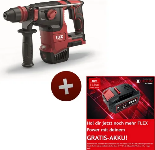 Flex Akku-Bohrhammer CHE 2-26 18.0-EC C ohne Akku und Ladegerät - Bohrmaschinen, leistungsstarker Akku-Bohrhammer mit 18 V für vielseitige Anwendungen, ideal für Profis und Heimwerker.