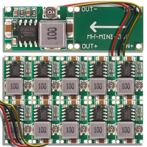 Retoo DC-DC 10 Stück, Mini 360, MP2307DN, Buck Converter,Step Down, Spannungsregler, Modul,Einstellbare,4.75-23V, 1-17V, 3A, Netzteil, Power