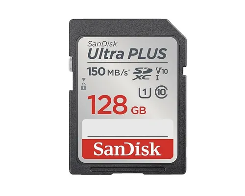 Produktbild SANDISK Ultra® PLUS SDXC™‐UHS‐I‐Karte, SDXC Speicherkarte, 128 GB