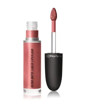 MAC Retro Matte Metallics Liquid Lipstick - Gemz & Roses - Lippenstift in metallischem Finish, bietet langanhaltende Farbe und einen seidig-flüssigen Effekt für glamouröse Looks.