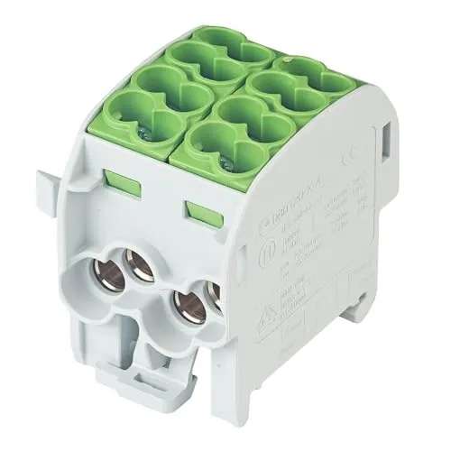 grenda-hammer® | VDE Hauptleitungsabzweigklemmen HLAK in 1- bis 5-poliger schmaler Ausführung mit nur 17,8mm Modulbreite je Pol (1-polig Doppel | gelbgrün)