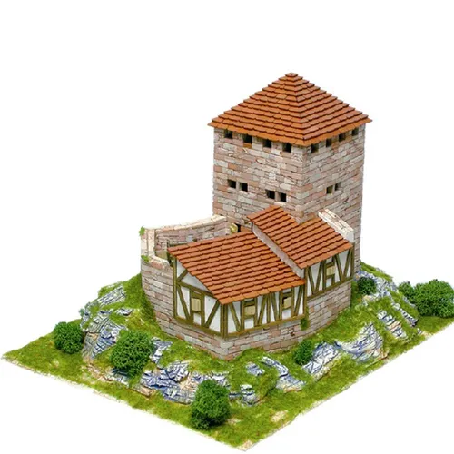 AEDES ARS Steinbaukasten - Burg Grenchen - Gebäude, kreativer Steinbaukasten für fantasievolles Bauen und Spielspaß für Kinder