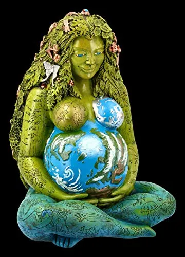 Oberon Zell Tausendjährige Gaia Figur - Mutter Erde - groß | Deko-Figur, Deko-Artikel, Skulptur, Statue, Motiv, H 35,5 cm