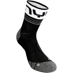 UYN Veloce Laufsocken Herren-Schwarz,Weiß, Größe 45-47 (auch verfügbar in 39-41)