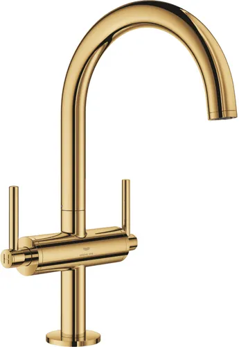 GROHE Atrio Waschtisch-Einlochbatterie L-Size, cool sunrise in gold von GROHE
