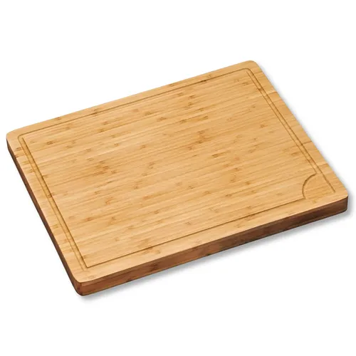 KESPER® Tranchierbrett aus Bambus, 45 x 36 cm - Schneidebrett aus natürlichem Bambus, langlebig und hygienisch, ideal zum Tranchieren und Servieren von Fleisch und Gemüse.