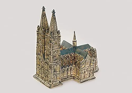 Wurm - Kirche Kölner Dom aus Porzellan - Nussknacker im Design des Kölner Doms, aus hochwertigem Porzellan, inklusive Beleuchtung für stimmungsvolle Akzente in Ihrer Weihnachtsdekoration.