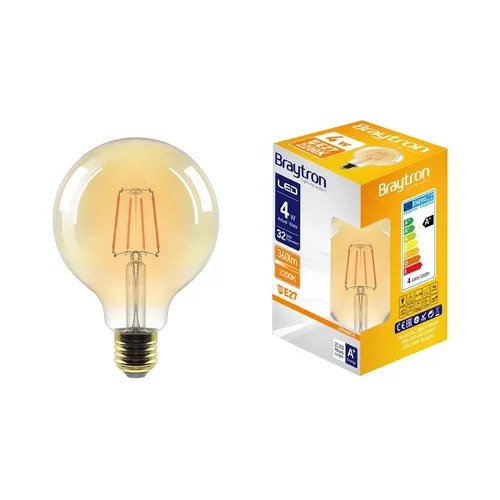 LED Leuchtmittel Filament E27 Kugel Globe (G95, 95mm Durchmesser) 4W 360 Lumen