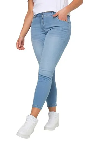 Angel of Style Pushup-Jeans Pina# für eine Feminine Silhouette. Bequeme, unsichtbar stützende Passform mit Stretchkomfort. 5-Pocket, Bund mit Gürtelschlaufen, Knopf und Zipper.