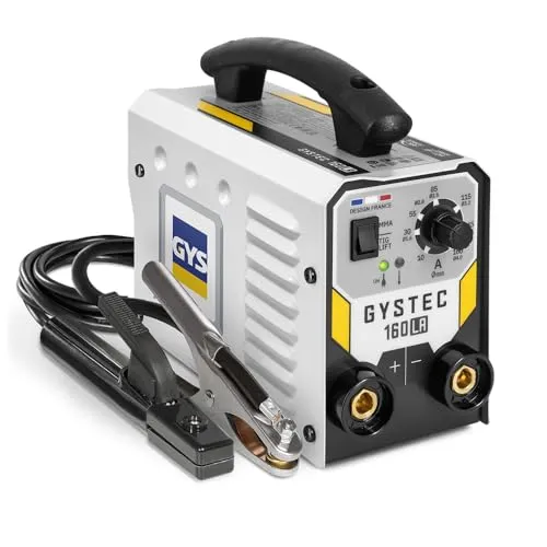 GYS, GYSTEC 180 LA, überzogenes Elektrodenschweißgerät, 180 A, einphasig, 230 V (MMA), TIG DC Lift, Arc Force, Antiticking, Hot Start, mit Koffer, Elektrodenhalter, Massekabel