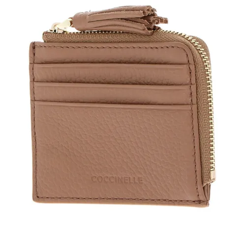 COCCINELLE Kartenetui Credit Card Holder aus echtem Rindsleder - Elegantes Etui aus 100% Rindsleder, mit 6 Fächern und zusätzlichem Zipperfach für optimale Ordnung. Ideal für den Alltag, passt in jede Hosentasche.