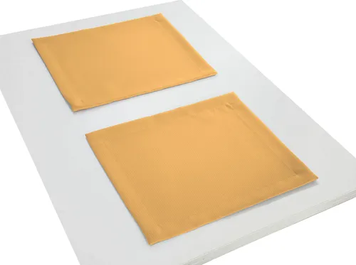 Adam Platzset Uni Collection, 2er-Set - Elegantes Platzset Uni Collection aus 100 % Bio-Baumwolle, GOTS zertifiziert. Ideal für jeden Einrichtungsstil und pflegeleicht bis 60 °C. Perfekt für stilvolle Tischdekorationen.