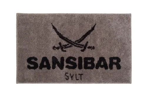 Sansibar Sylt Badematte 60x100 cm - Badteppich aus 100% Polyacryl, rutschhemmend und fußbodenheizungsgeeignet, schnell trocknend und strapazierfähig – für ein modernes Badezimmer mit dem Sansibar Logo.