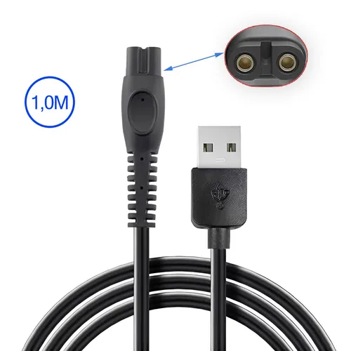 USB Ladekabel Für Philips Rasierer QP2724 QP2834 MG5950 MG7950 OneBlade Pro 360