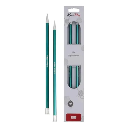 Knit Pro Zing Jackennadeln-40 cm-8,00 mm, Grün