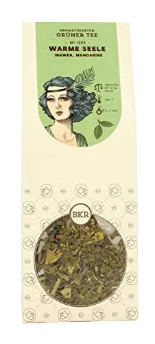 Berliner Kaffeerösterei - Grüner Tee Warme Seele №053, loser Tee, fruchtig & würzig, handverlesen & nachhaltig, 100g