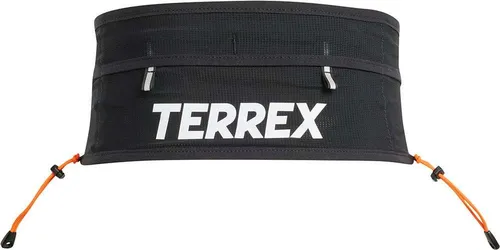 adidas Terrex Techrock Trail Running Hüfttasche - Größe S, schwarz - Laufgürtel mit verstellbarem, kompakt sitzendem Design, ideal für lange Trainingsruns und schnelle Rennen, ausgestattet mit vielen Meshtaschen und Stockfixierung.
