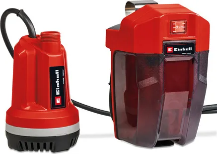 Einhell Akku-Tauchdruck Regenfasspumpe GE-PP 18 RB Li-Solo - 18 V, max. 3.000 L/h, kabellose Gartenbewässerung ohne Stromanschluss, flexibel und kraftvoll