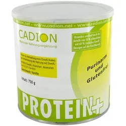 Cadion Protein + 750 G - Eiweißpulver für Shakes, ideal zur Muskelunterstützung mit 80% Protein und wichtigen Vitaminen, glutenfrei und ohne Süßungsmittel.