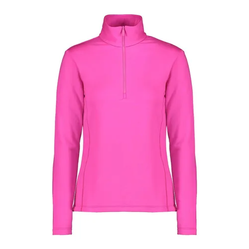 CMP Woman Sweat purple fluo (H924) 44 - Funktionsjacke für Damen, aus atmungsaktivem Stretch Performance-Material, ideal für das Zwiebelprinzip im Winter. Oeko-Tex-Standard-100-zertifiziert und schnell trocknend.