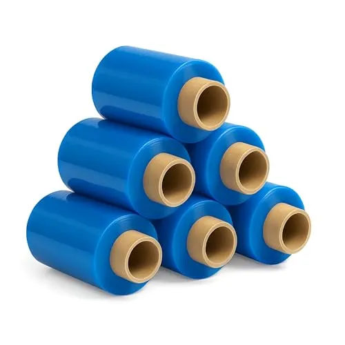 Freiziel® 6x Mini Rollen 10 cm Stretchfolie 23 my (blau)