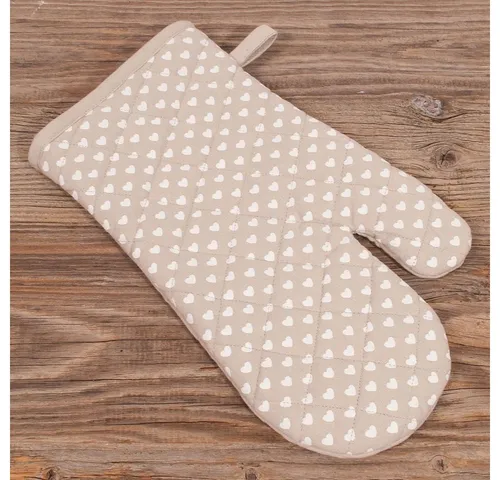 matches21 HOME & HOBBY Topflappen Topfhandschuh Landhaus Premium Herz 33x17 cm, (1-tlg)