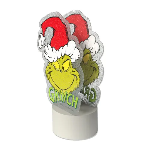 Party Factory LED-Kerze The Grinch LED Teelicht – Weihnachtsdeko Figur grün rot Weihnachten