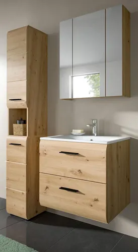 Inn.Furn Badmöbel Set 'Cover', Eiche Artisan, 3-teilig, 105x185 cm