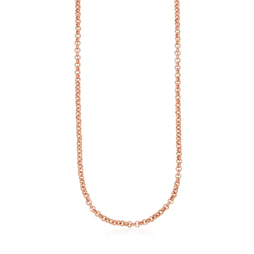 XEN Erbskette 80 cm lang aus 925 Silber rosévergoldet
