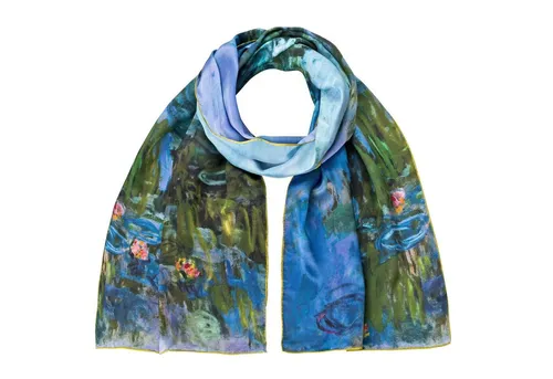 von Lilienfeld Seidenschal Claude Monet Seerosen - Eleganter Schal aus 100% reiner Seide im Kunstdesign von Claude Monet. Ideal für stilvolle Akzente und vielseitig kombinierbar.