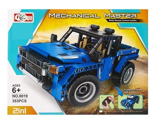 2-in-1 Fernsteuerbares Konstruktionsauto-Set