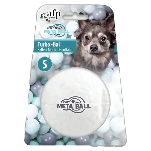 AFP Hundespielzeug Turbo-Ball weiß Ø 6,3 cm - langlebig & schwimmfähig