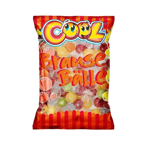 Cool Brause Bälle Fruchtbonbons mit Brausepulverfüllung 1000g