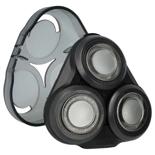 vhbw Ersatz-Scherkopf kompatibel mit Philips S5080, S5081, S5082, S5090, S5095, S5110, S5130, S5140, S5270, S5340, S5370 Elektrorasierer, Schwarz