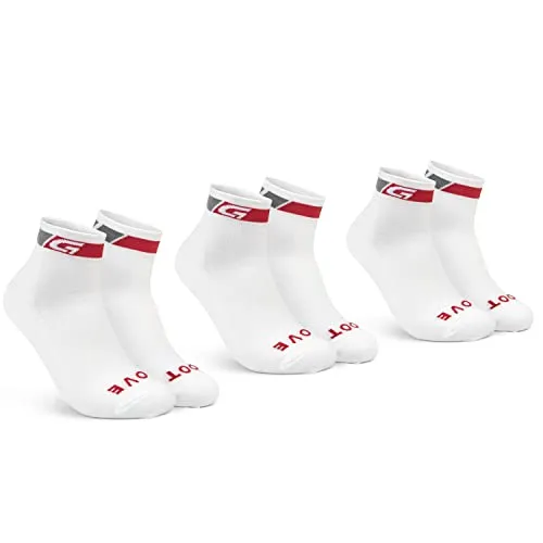 GripGrab Classic Low Cut 1er und 3er Set Kurze Sommer Fahrradsocken Rennrad Mountainbike Indoor Cycling Radsport Socken