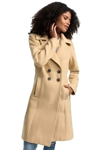 Produktbild Navahoo Damen Trenchcoat Wintermantel B661 in Beige