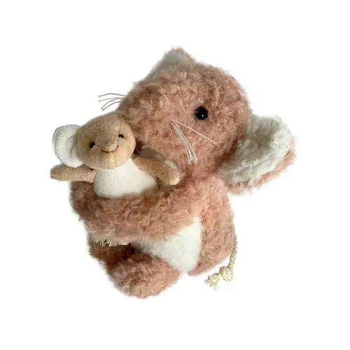Plüschmaus Camelia Abnehmbares Baby Kinder Kuscheltier