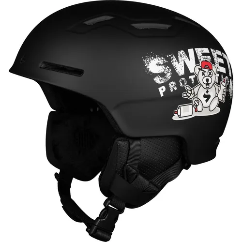 Sweet Protection Winder Helmet JR black teddy (BLTDY) S-M